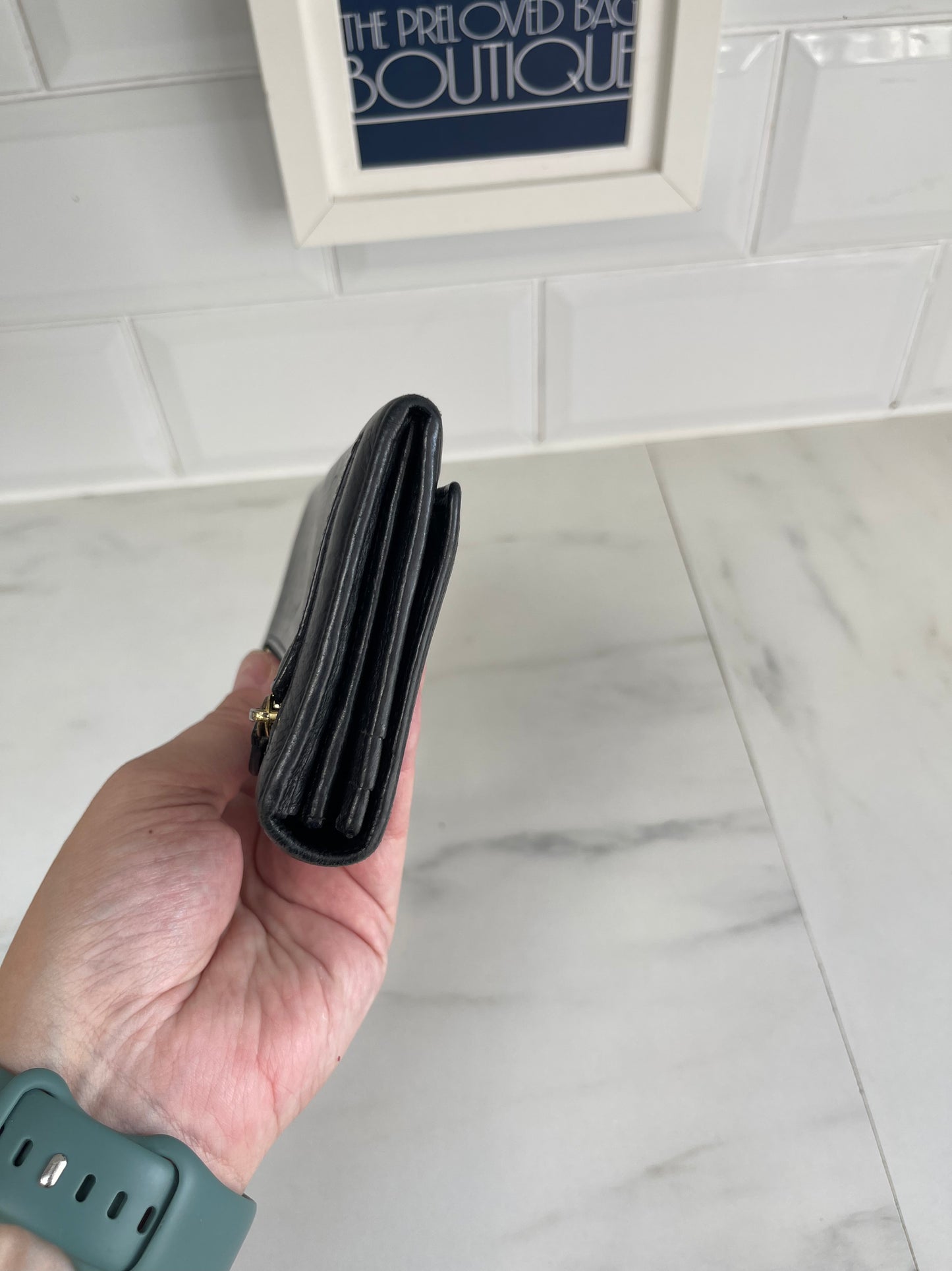 Mulberry Continental Plaque Wallet - Black