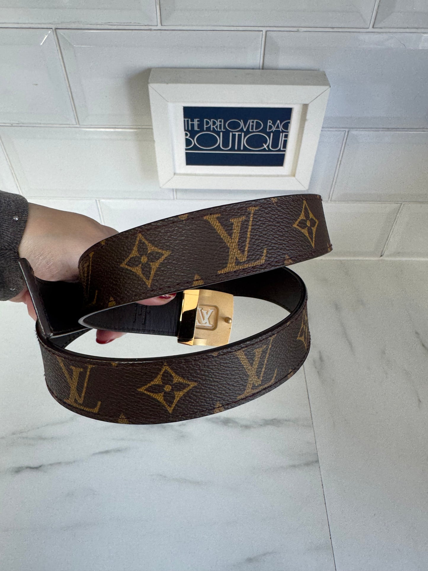 Louis Vuitton Reversible Belt - Brown Monogram