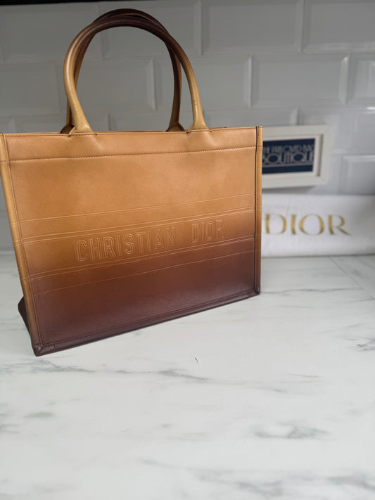 Christian Dior Ombré Tote Bag - brown