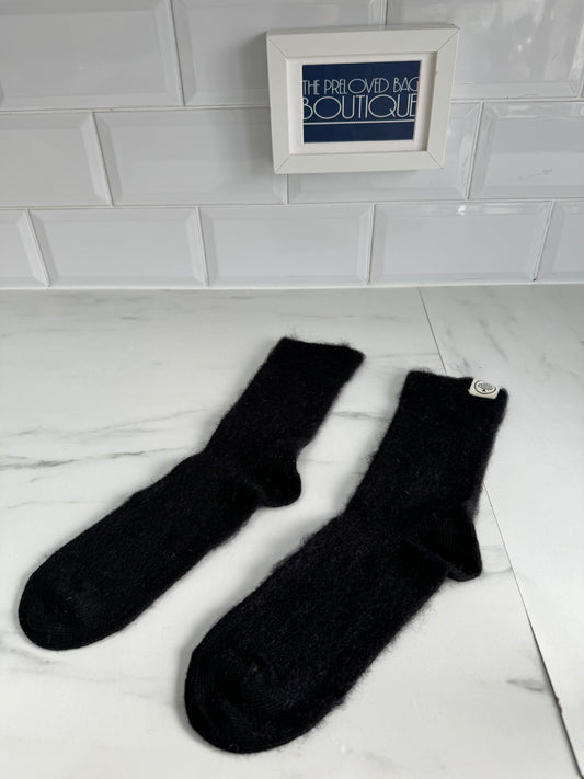 Mulberry Mohair Socks - Black