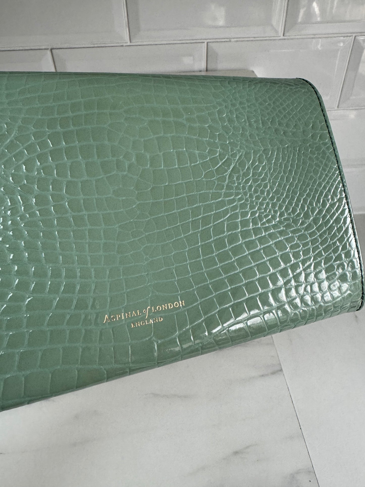 Aspinal of London Travel wallet & Card Holder - Green