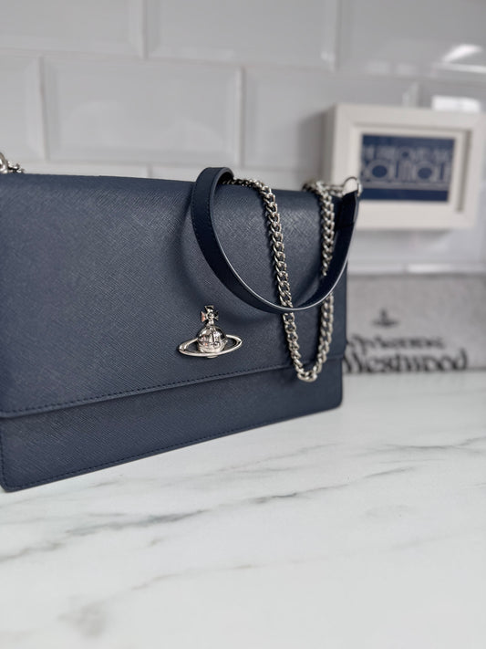 Vivienne Westwood Flap Bag - Blue