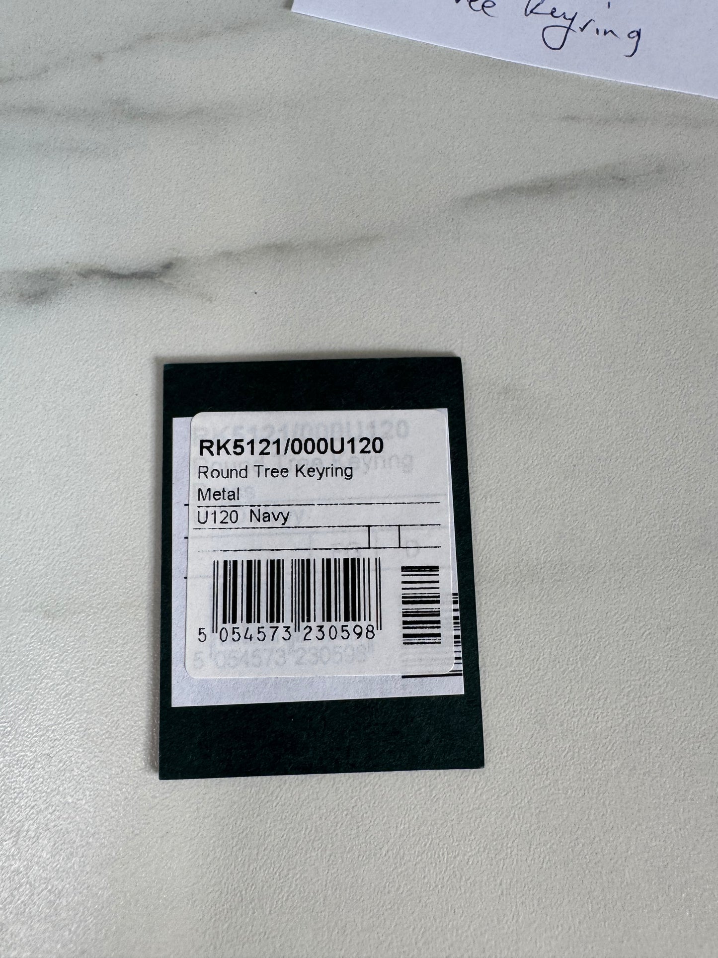 Mulberry Keyring - Silver and Navy