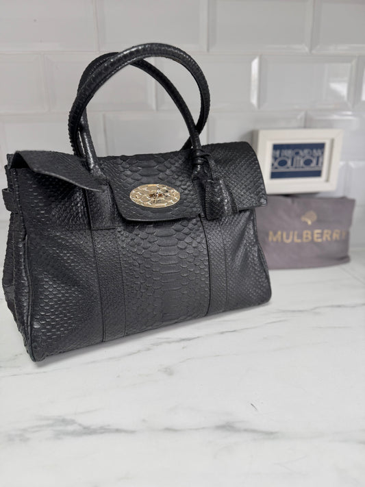 Mulberry Silky Snake Bayswater - Black