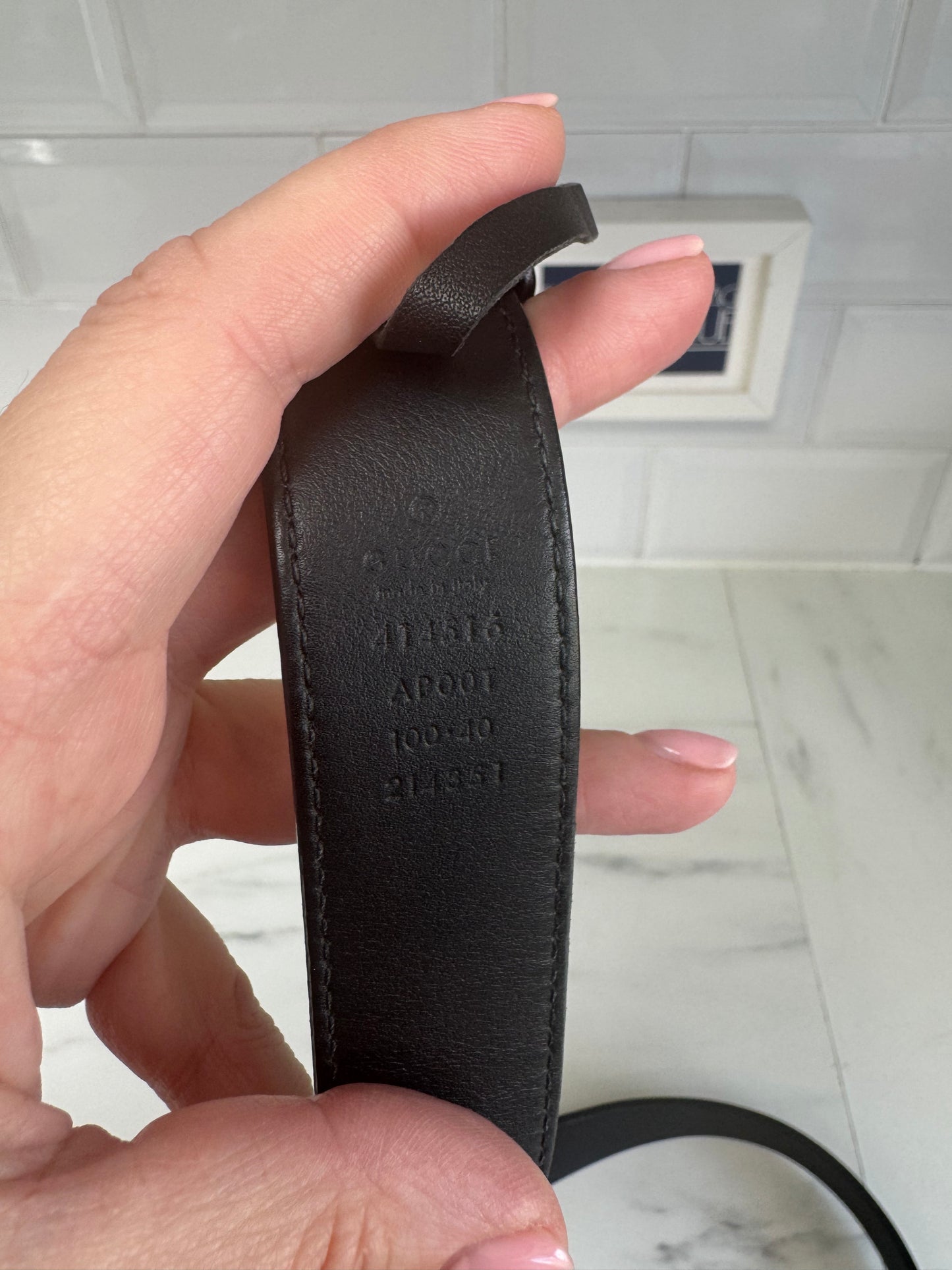 Gucci Marmont Wide Belt (3) - Black