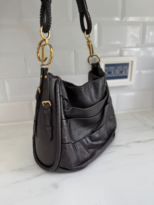 Christian Dior Libertine Hobo - Chocolate Brown