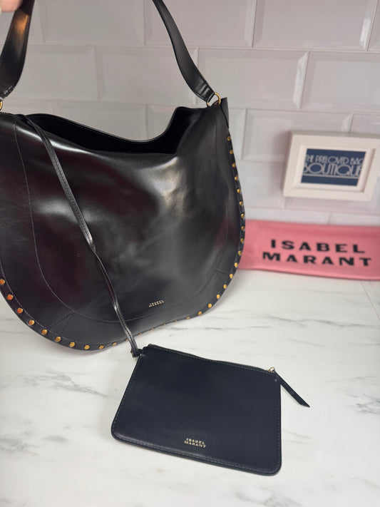 Isabel Marant Oskan Soft Hobo - Black