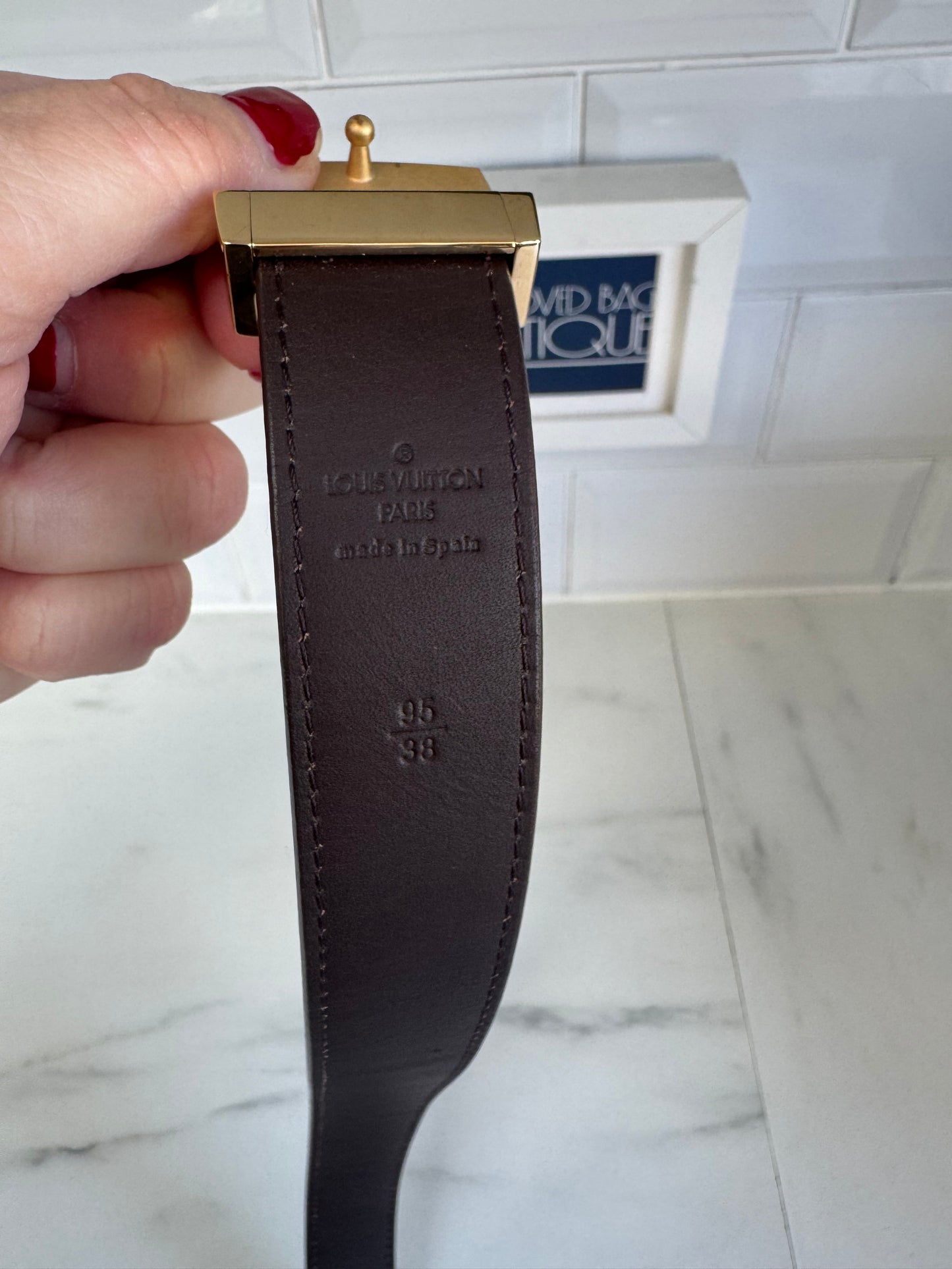 Louis Vuitton Reversible Belt - Brown Monogram