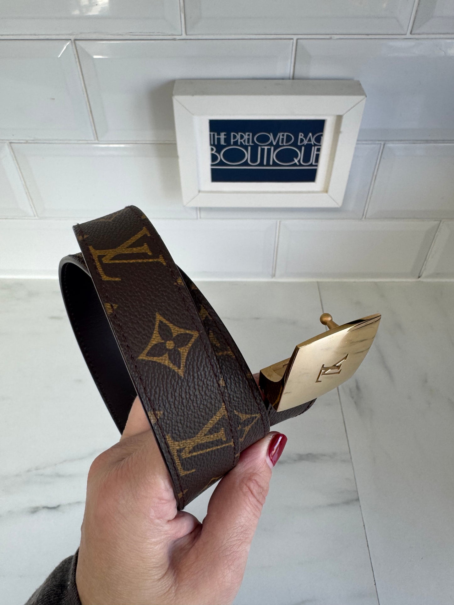 Louis Vuitton Reversible Belt - Brown Monogram