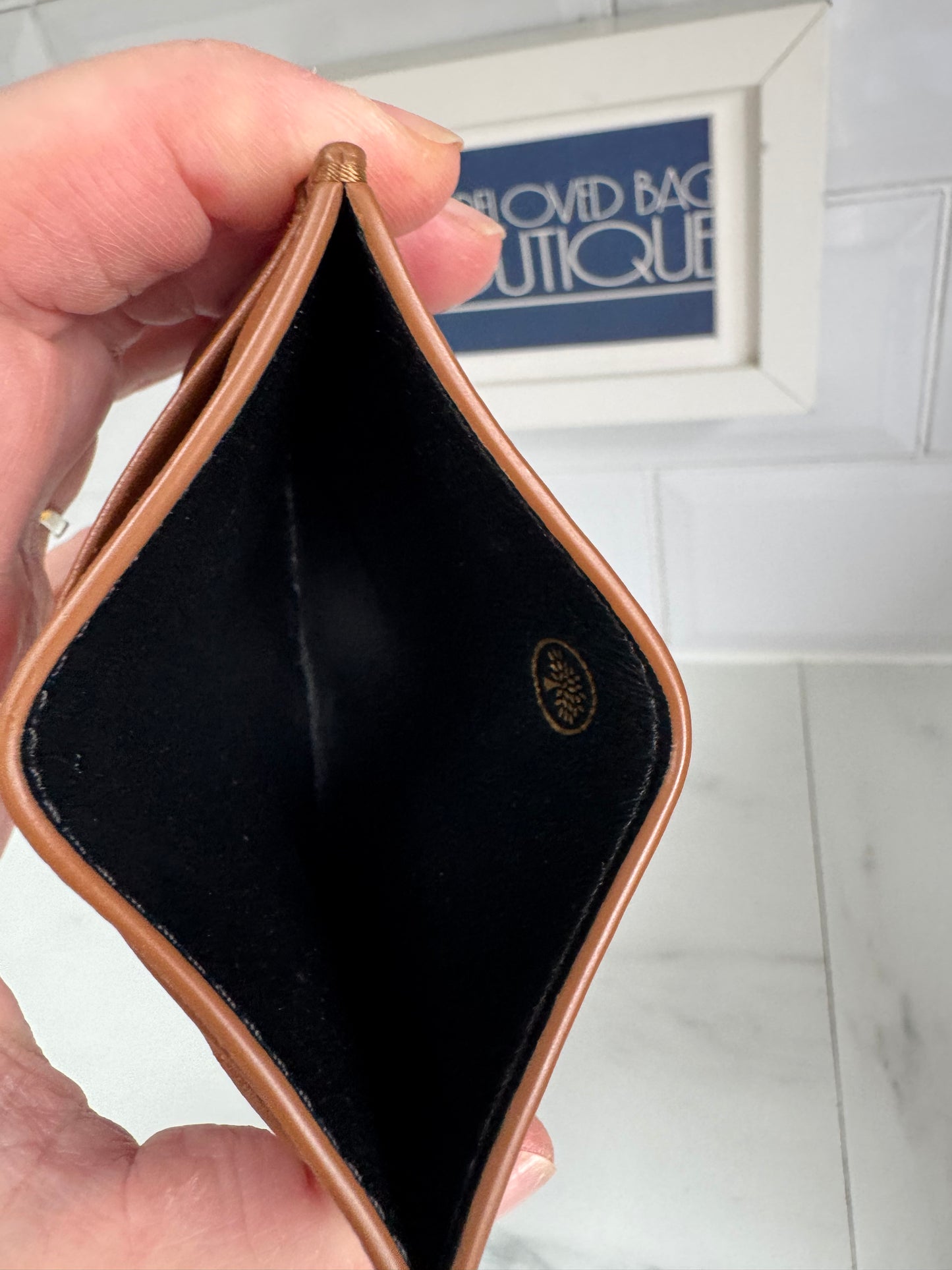 Mulberry Softie Card Holder - Tobacco