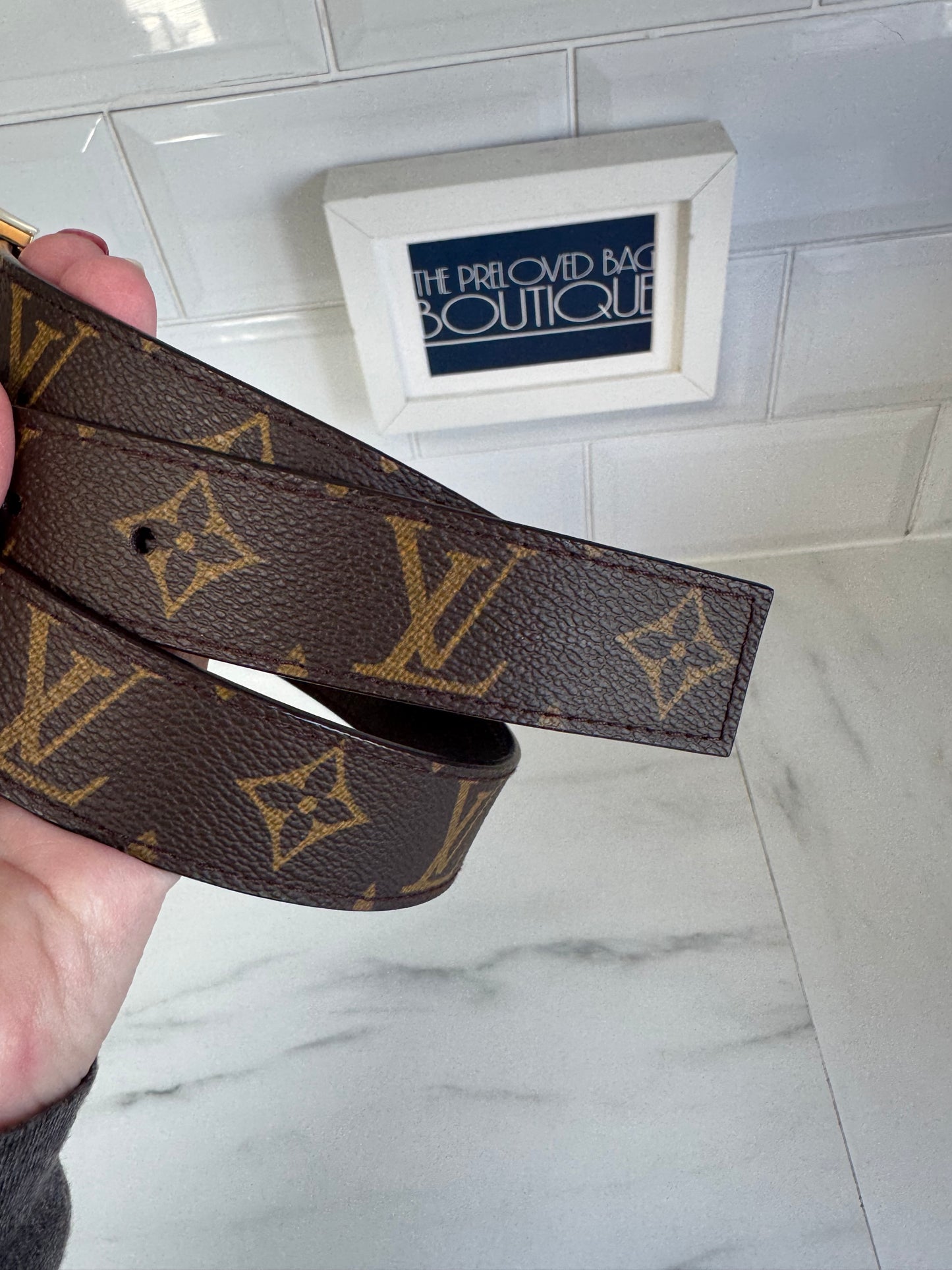 Louis Vuitton Reversible Belt - Brown Monogram