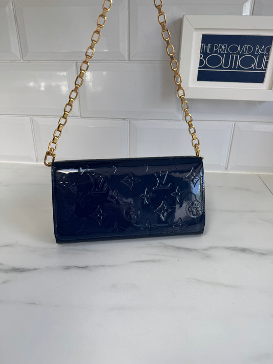 Louis Vuitton Monogram Vernis Chaine Wallet - Grand Bleu