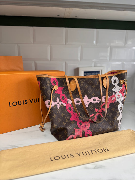 Louis Vuitton Limited Edition 2016 Bay MM Neverfull - Pink and Brown