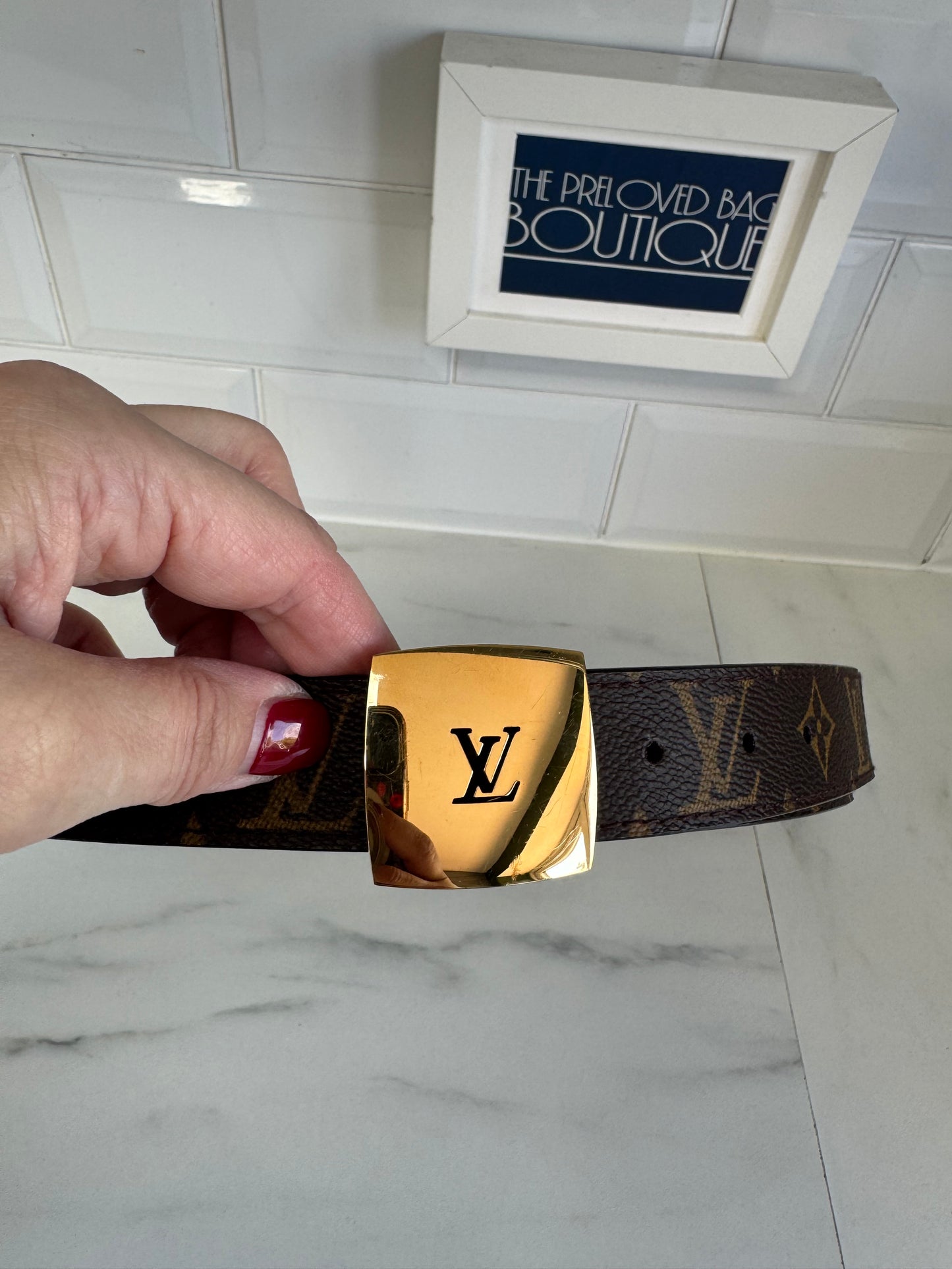 Louis Vuitton Reversible Belt - Brown Monogram
