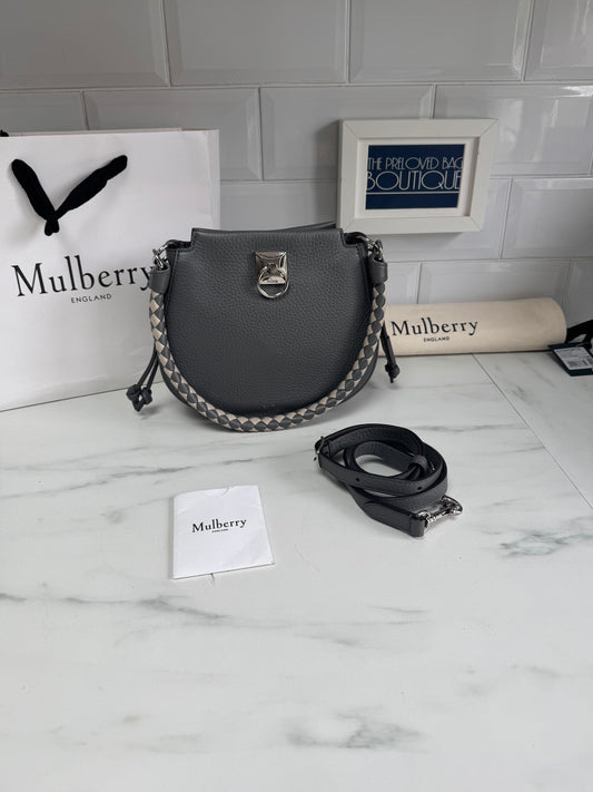 Mulberry Mini Iris Hobo - Charcoal