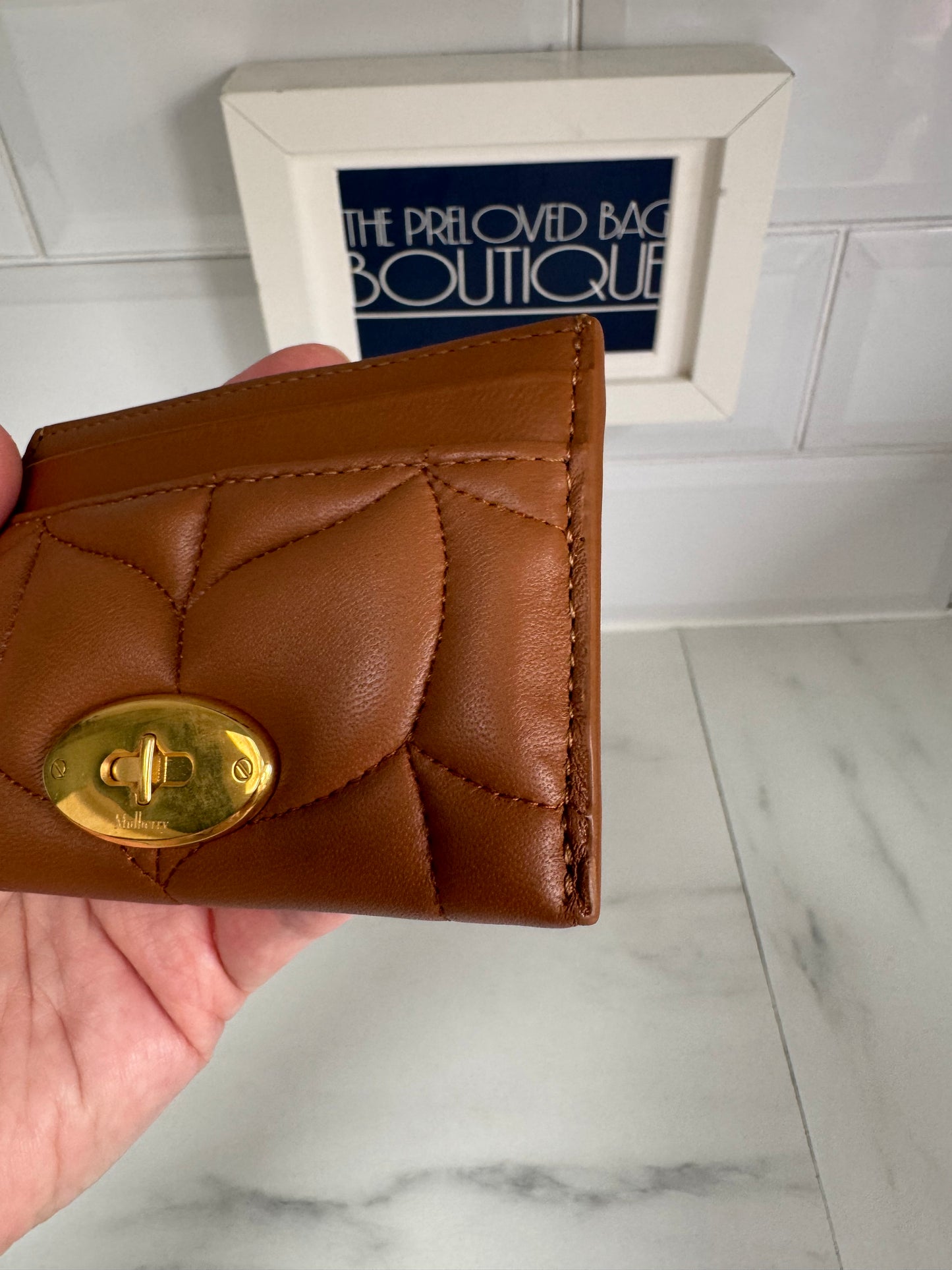 Mulberry Softie Card Holder - Tobacco