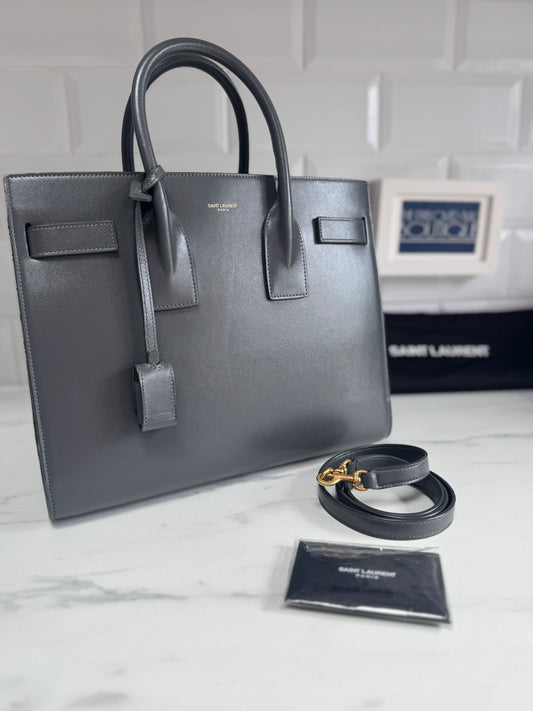 Saint Laurent (YSL) Small Sac Du Jour - Grey