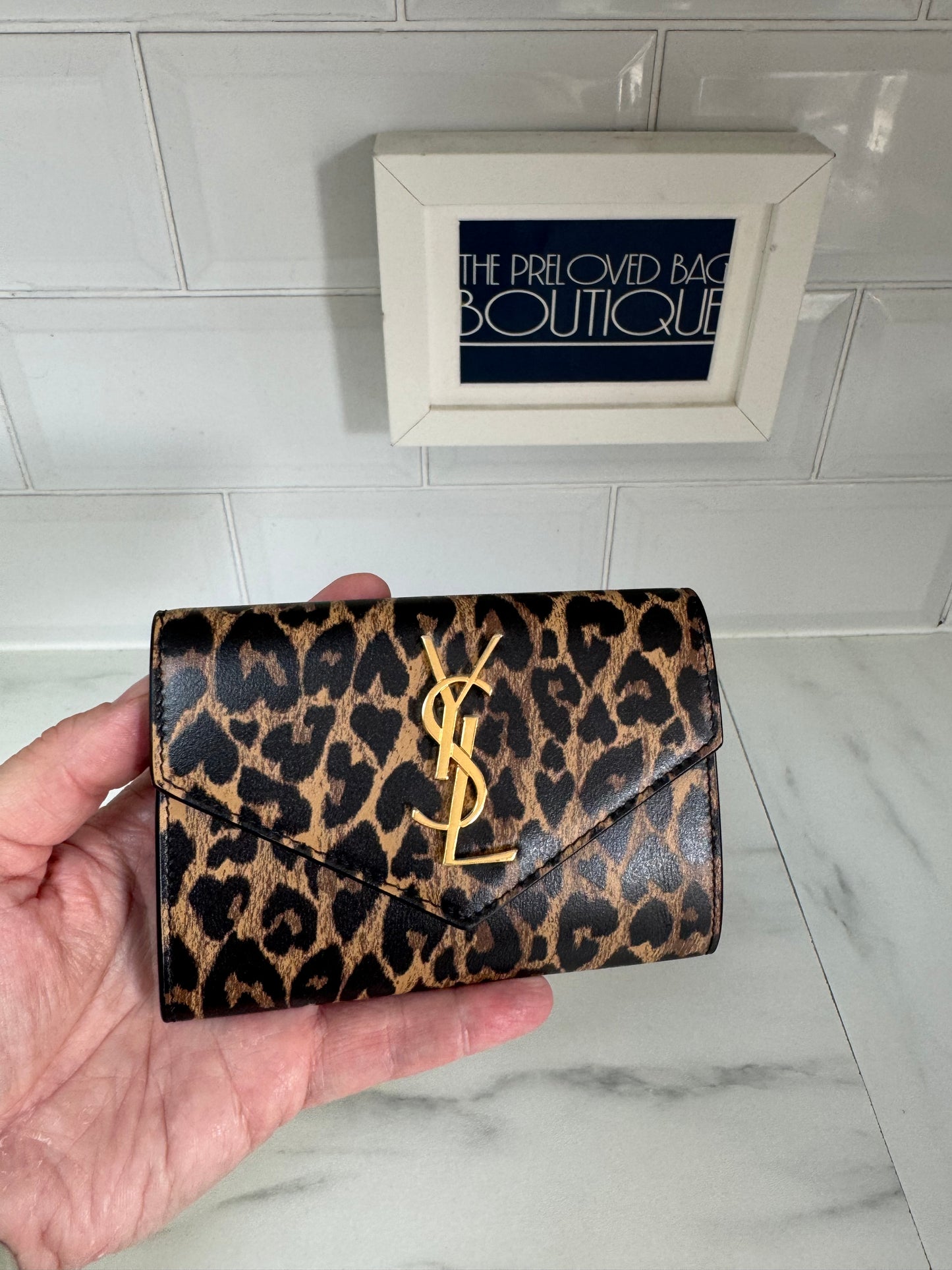 Saint Laurent (YSL) Card Holder - Animal Print