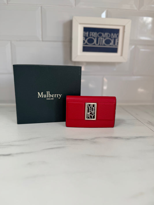 Mulberry Sadie Card Wallet - Lancaster Red