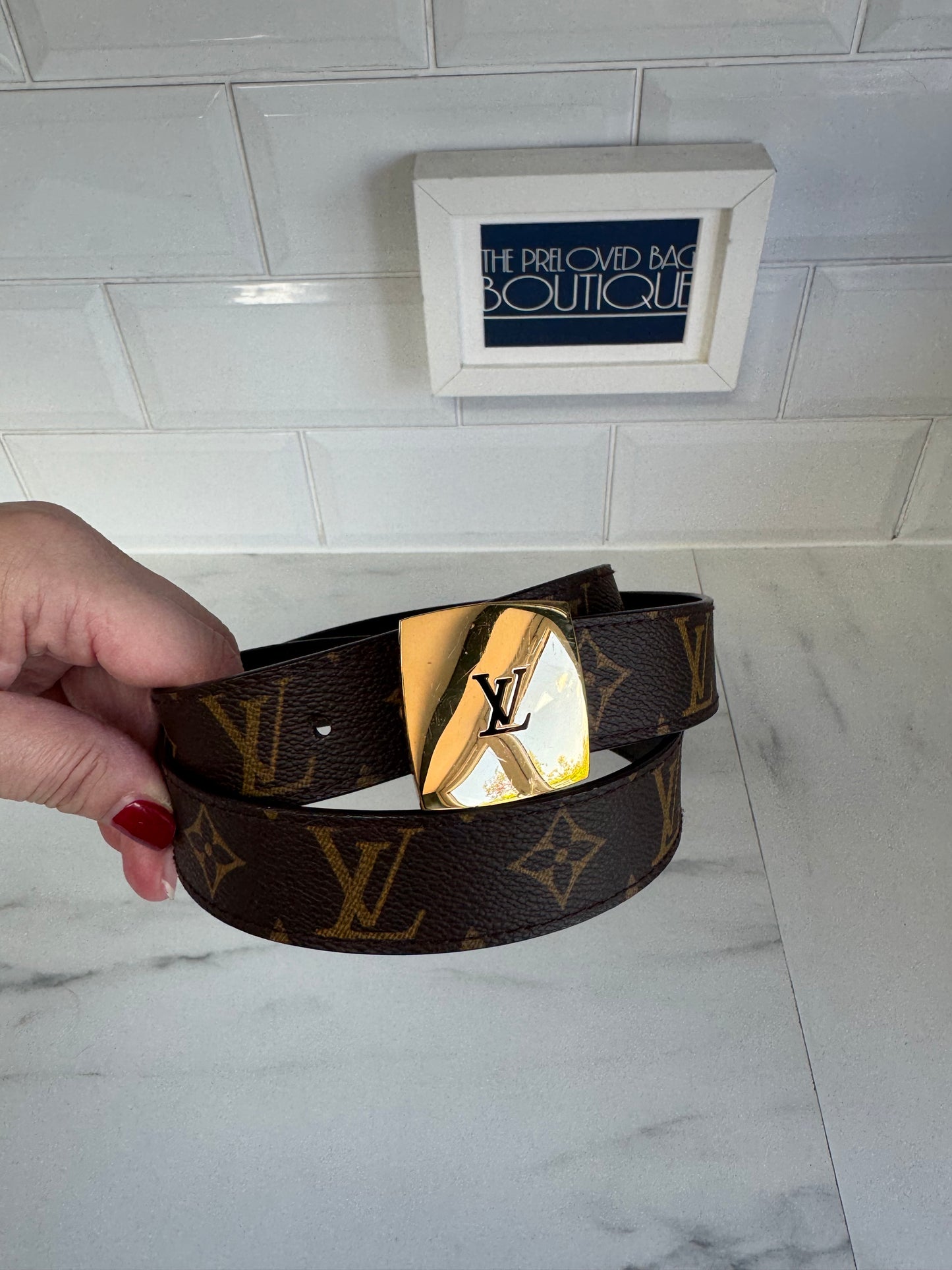 Louis Vuitton Reversible Belt - Brown Monogram