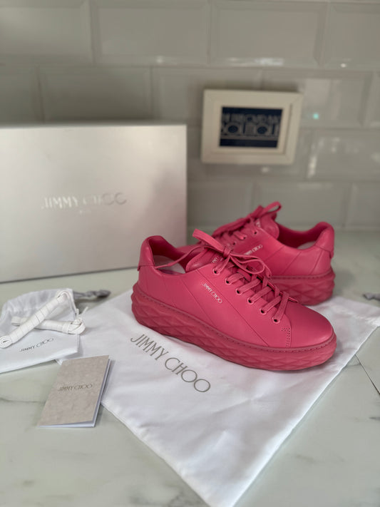 Jimmy Choo Diamond Light Maxi Trainers - Candy Pink