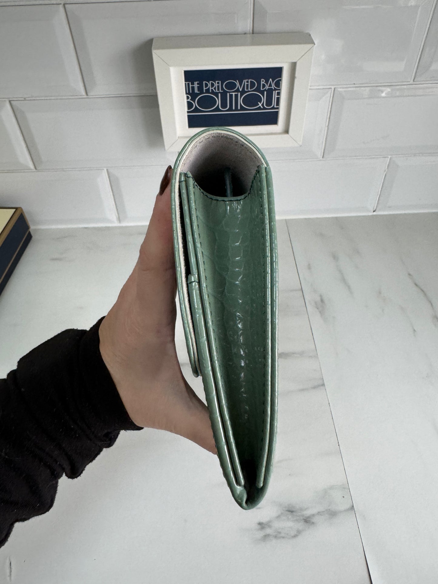 Aspinal of London Travel wallet & Card Holder - Green