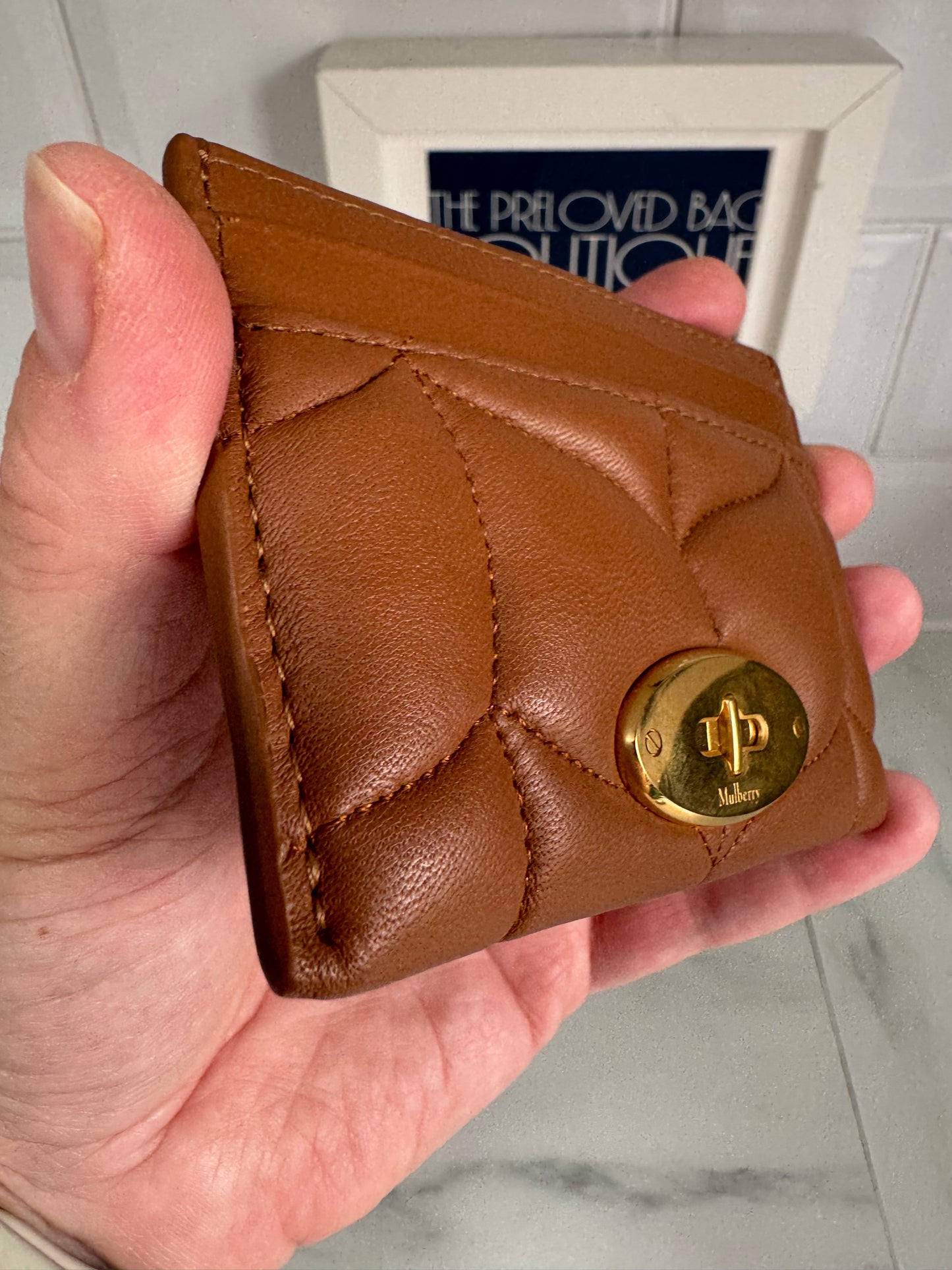 Mulberry Softie Card Holder - Tobacco