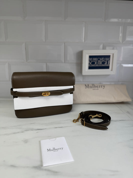 Mulberry Belted Bayswater Satchel - Dark Palm