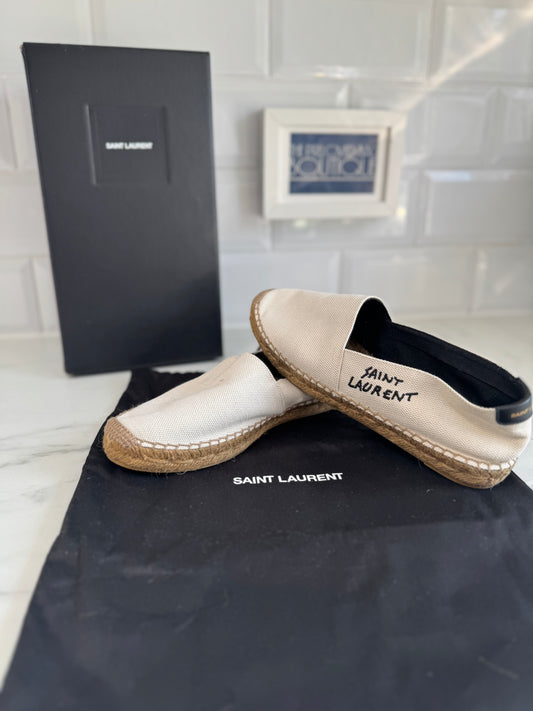 Saint Laurent Espadrilles (2) - Cream