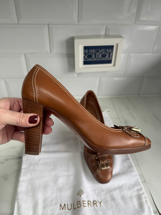 Mulberry Jamie Heels - Oak NVT