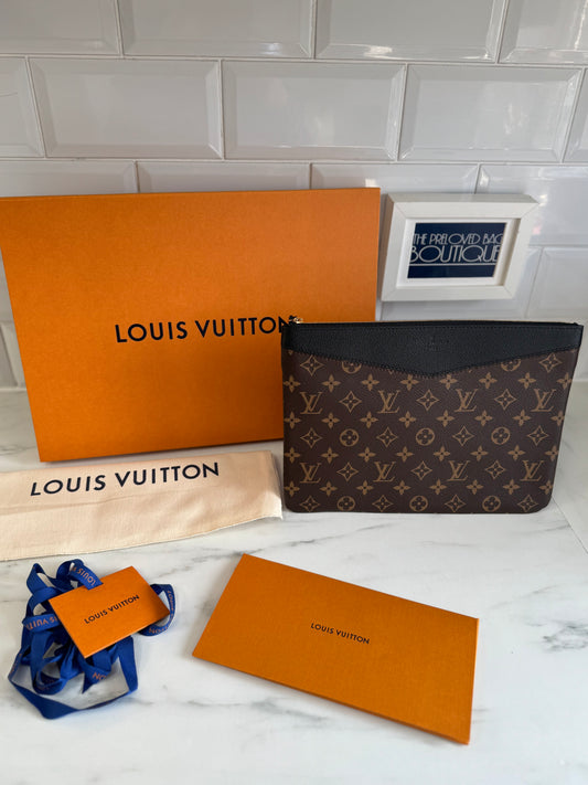 Louis Vuitton Daily Pouch - Brown Monogram and Noir