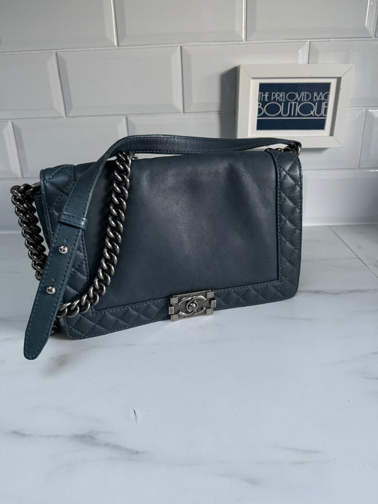 Chanel Boy Reverso Flap - Petrol