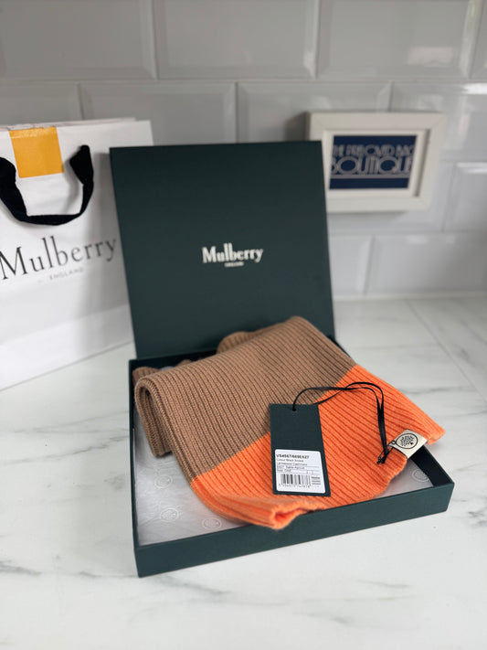 Mulberry Snood - Sable and Apricot