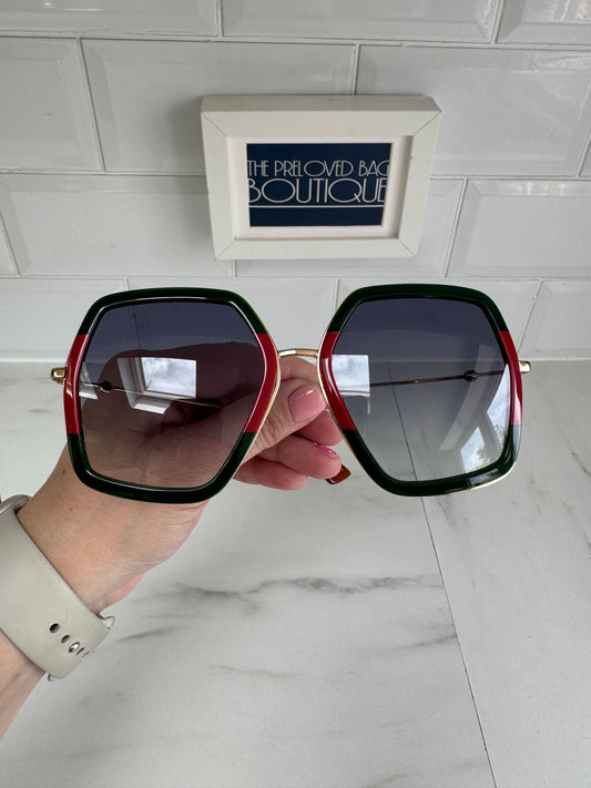 Gucci Sunglasses - Gold, Red and Green