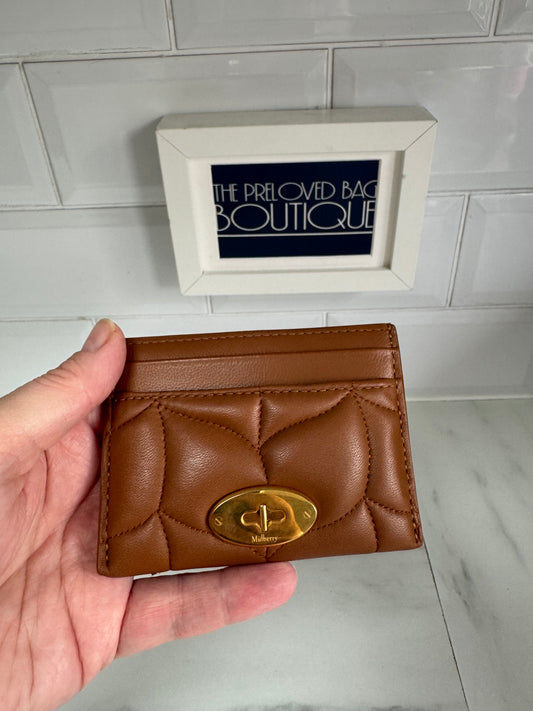 Mulberry Softie Card Holder - Tobacco