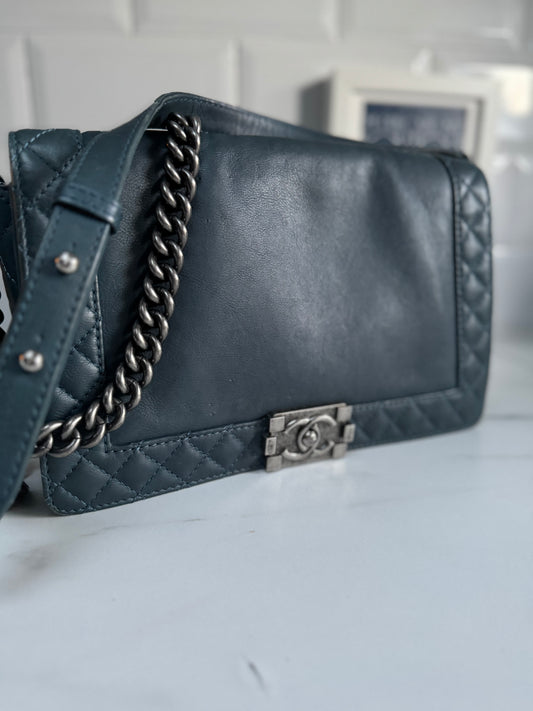 Chanel Boy Reverso Flap - Petrol