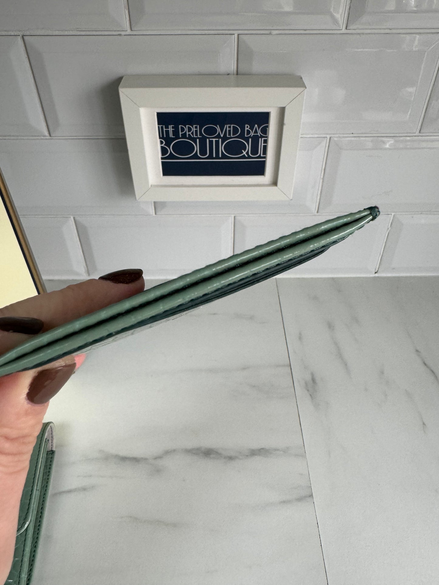 Aspinal of London Travel wallet & Card Holder - Green