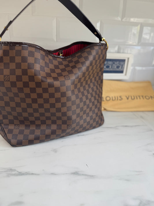 Louis Vuitton Delightful PM - Damier Ebene Chocolate Brown