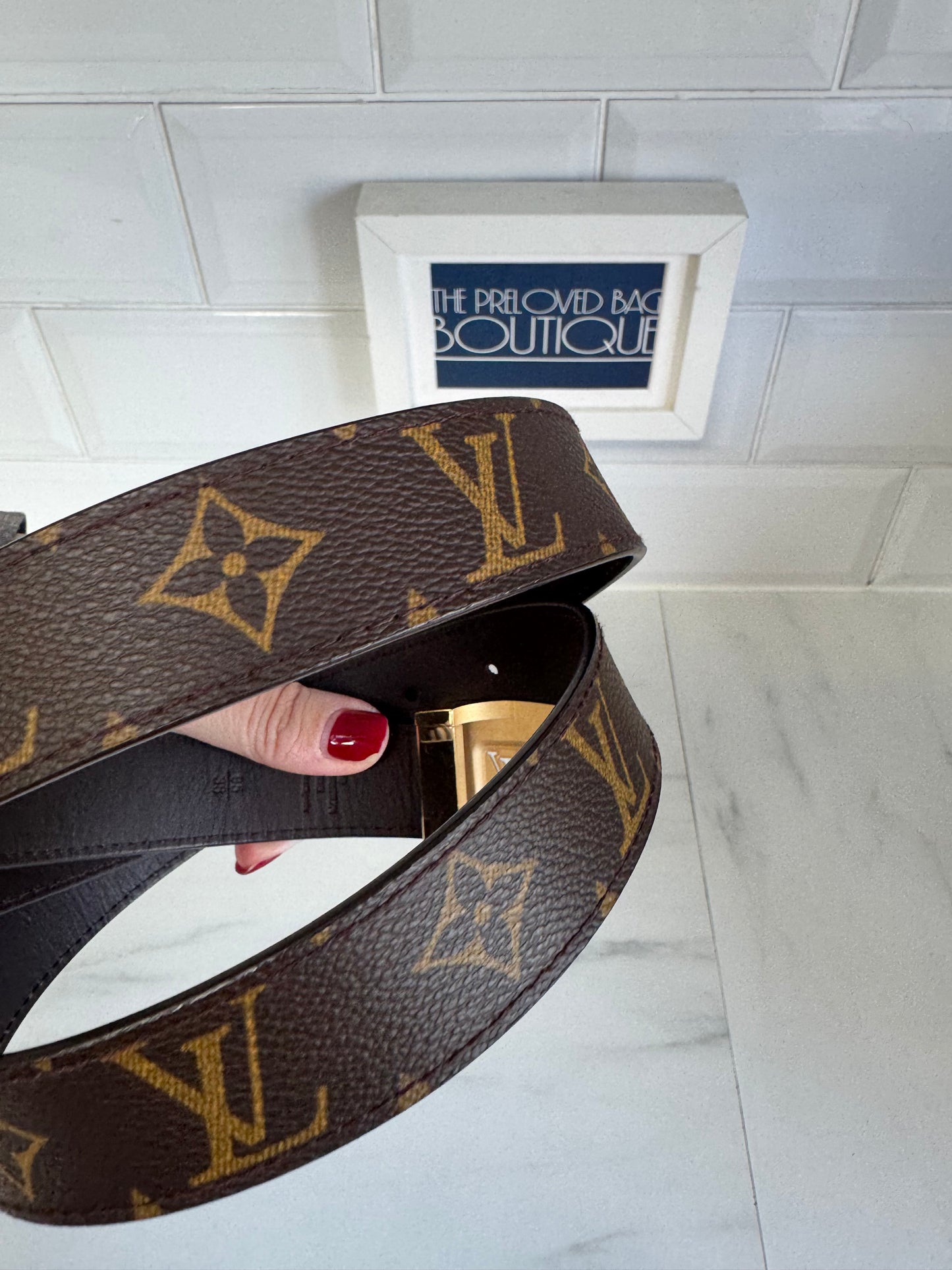 Louis Vuitton Reversible Belt - Brown Monogram