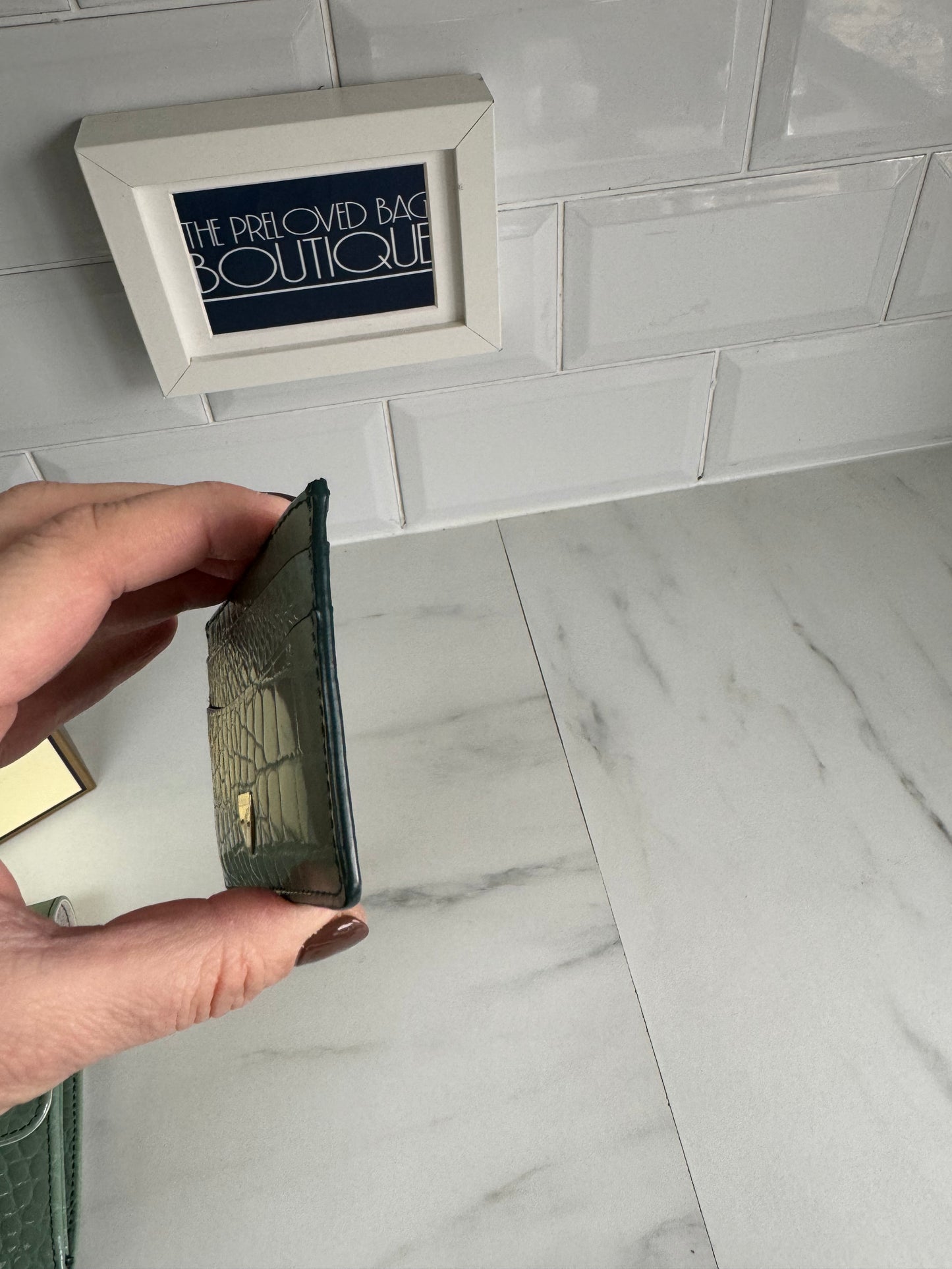 Aspinal of London Travel wallet & Card Holder - Green