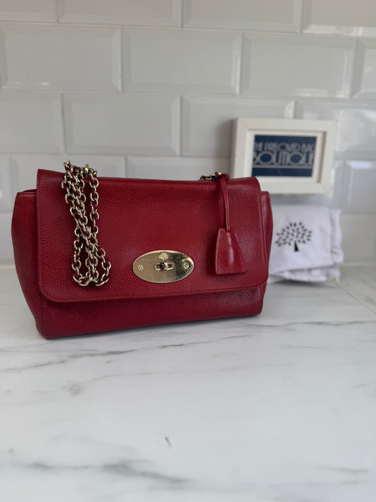Mulberry Medium Lily with bag liner - Poppy Red