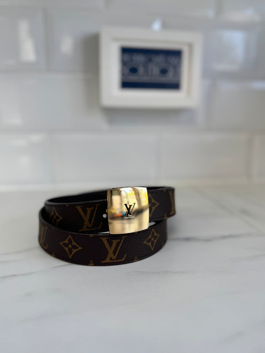 Louis Vuitton Reversible Belt - Brown Monogram