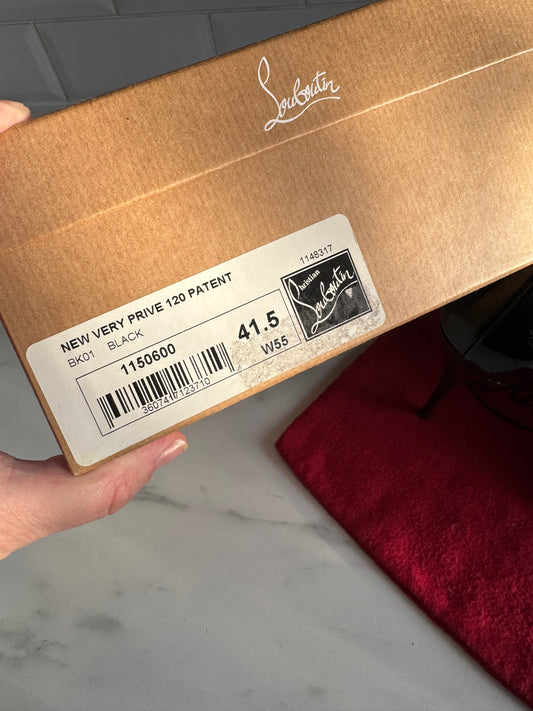 Christian Louboutin New Very Privé 120mm Open Toe Pumps - Black
