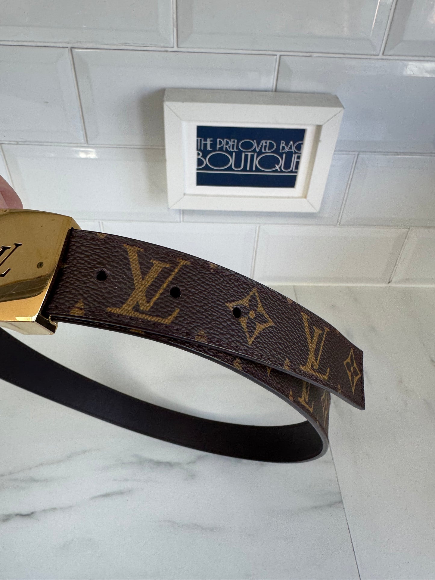 Louis Vuitton Reversible Belt - Brown Monogram
