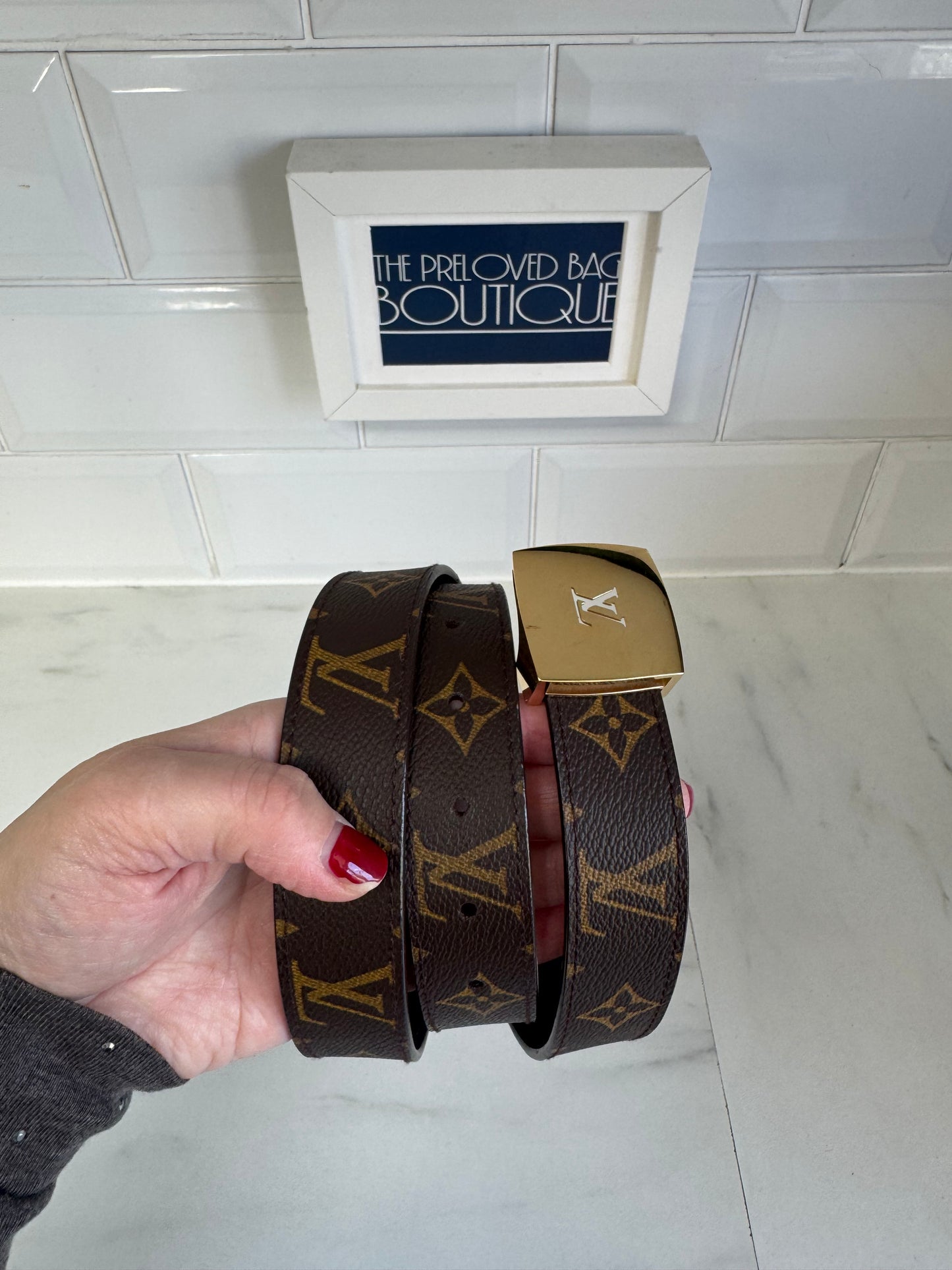 Louis Vuitton Reversible Belt - Brown Monogram