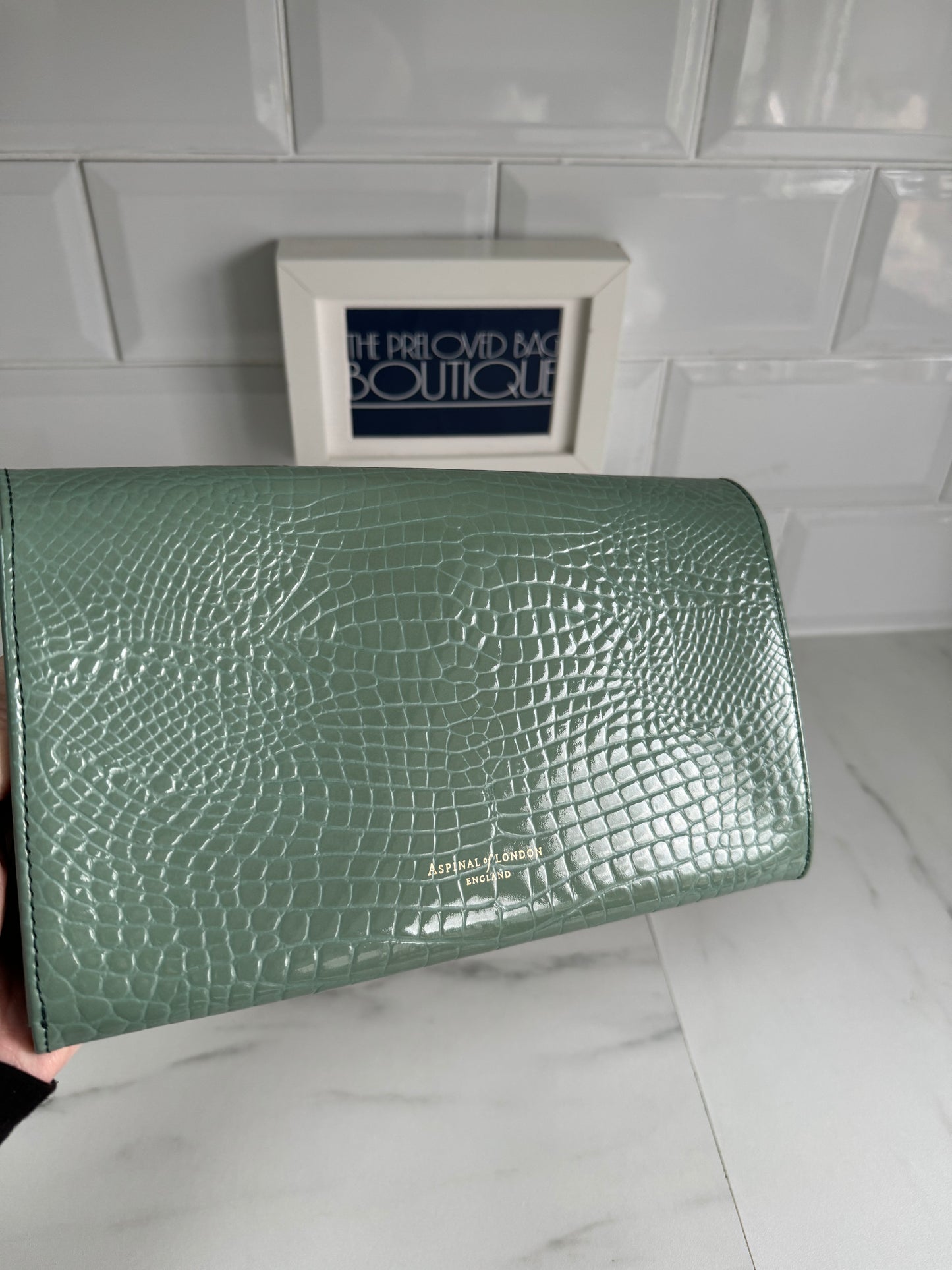 Aspinal of London Travel wallet & Card Holder - Green