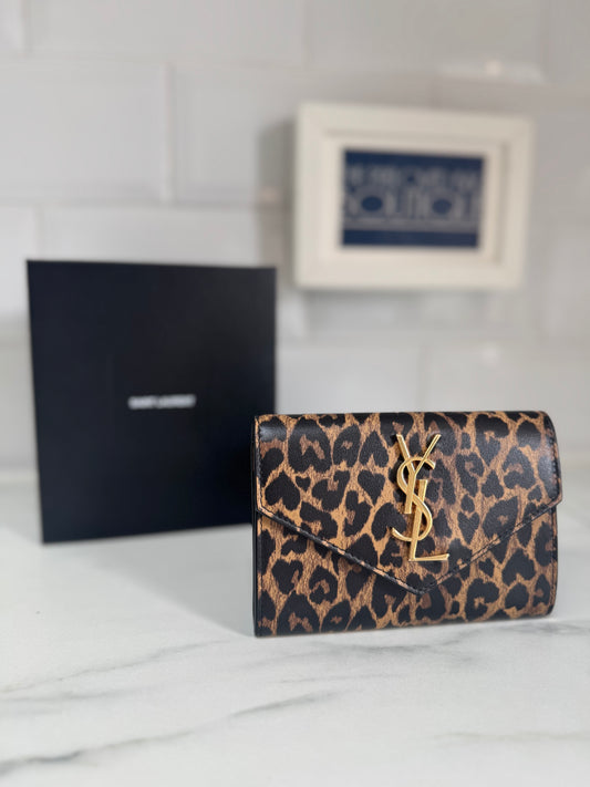 Saint Laurent (YSL) Card Holder - Animal Print