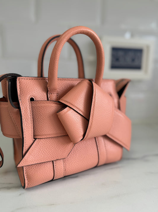 Mulberry X Acne Studios Micro Musubi Bayswater - Macaroon Pink