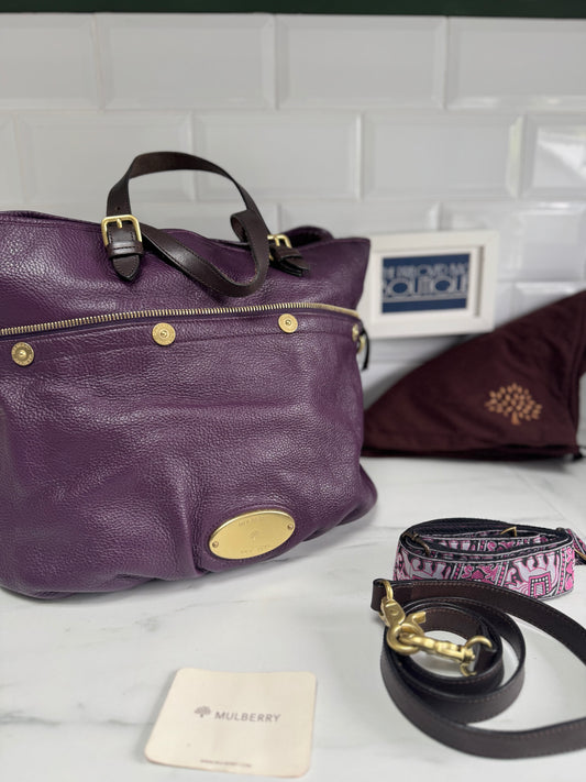 Mulberry Mitzy Tote - Eggplant