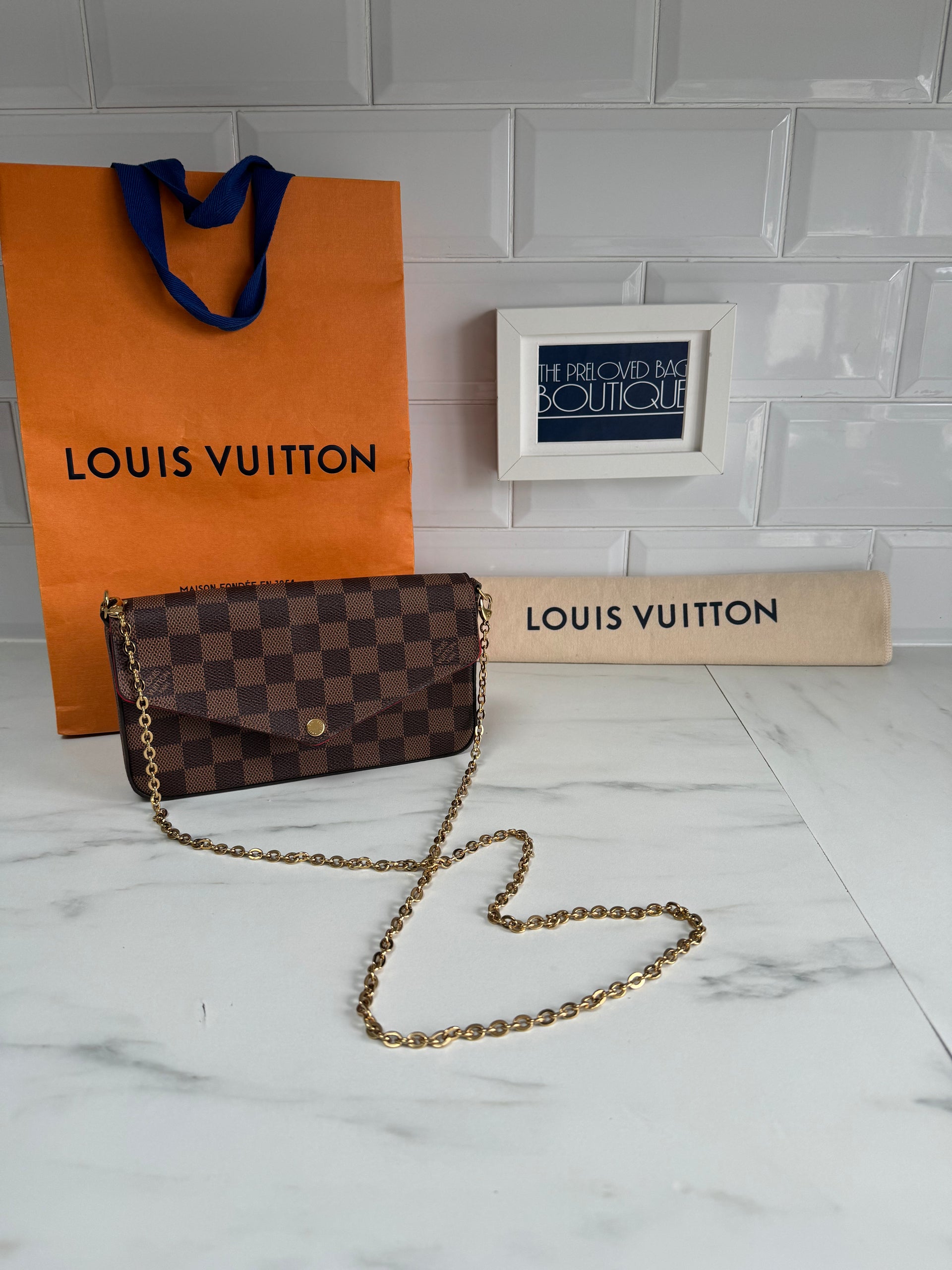 Louis vuitton best sale felicie damier ebene